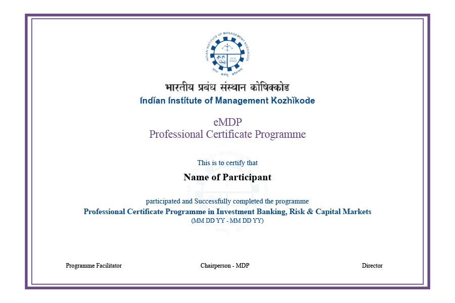 IIM Indore Certificate